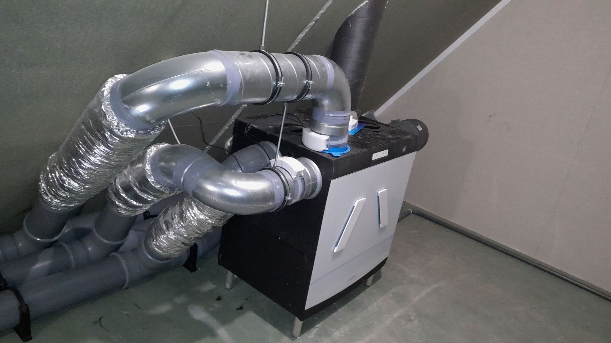 Ventilatie-installatie in woningbouw